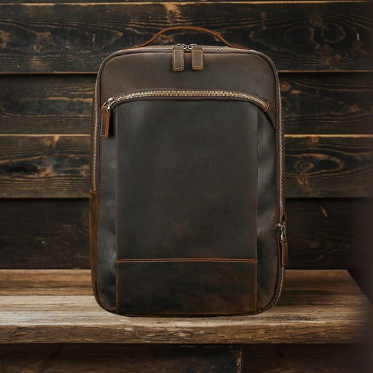 Jett | Vintage Crazy Horse Leather Backpack