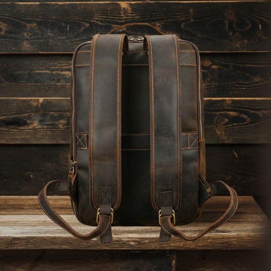 Jett | Vintage Crazy Horse Leather Backpack