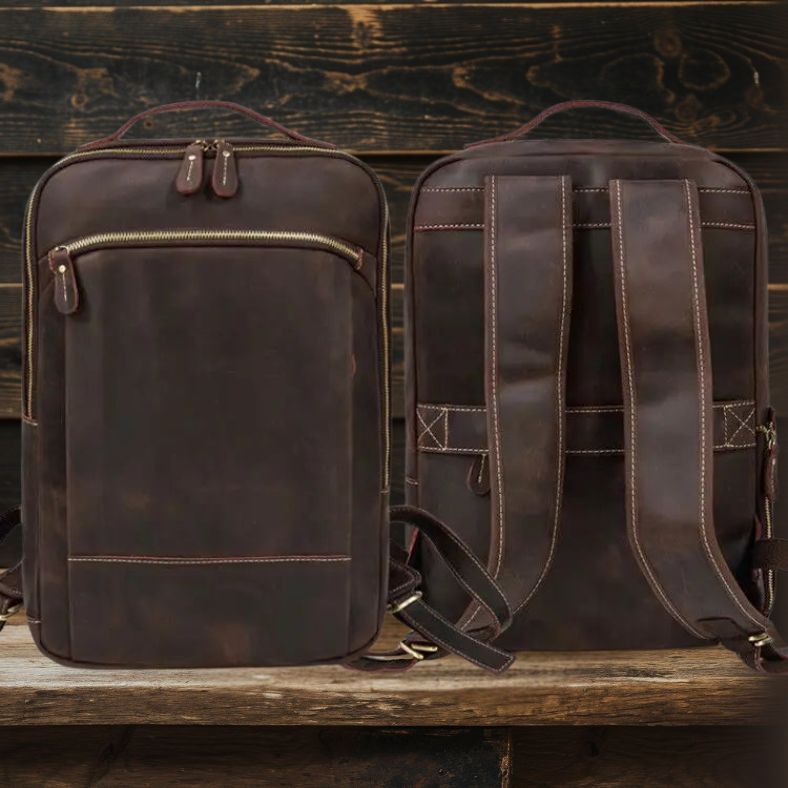 Jett | Vintage Crazy Horse Leather Backpack