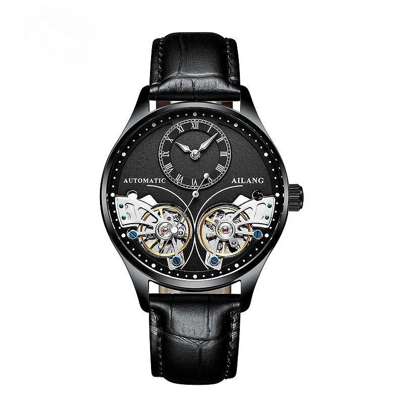 Mechanical Watch with Dual Tourbillon and Luminous Display