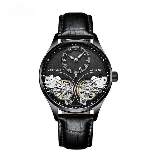 Mechanical Watch with Dual Tourbillon and Luminous Display