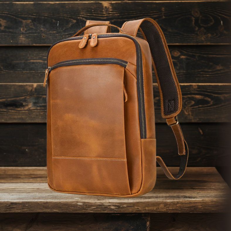 Jett | Vintage Crazy Horse Leather Backpack