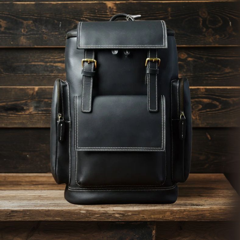 Carver | Crazy Horse Leather Rucksack