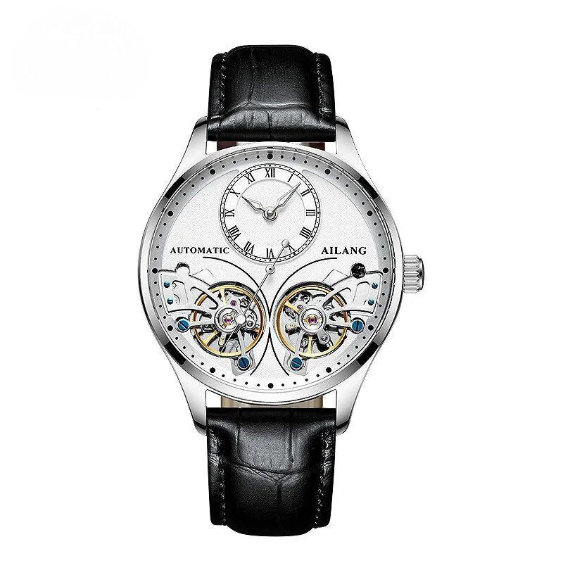 Mechanical Watch with Dual Tourbillon and Luminous Display