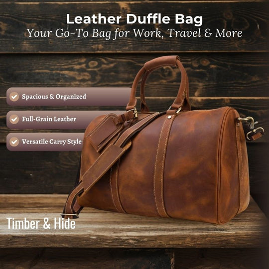 Leather Duffle Bag | LEUVEN