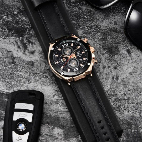 Quartz Multifunctional Sports Chronograph Watch