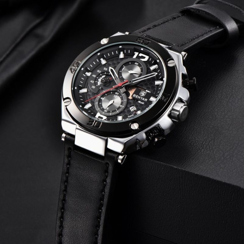 Quartz Multifunctional Sports Chronograph Watch