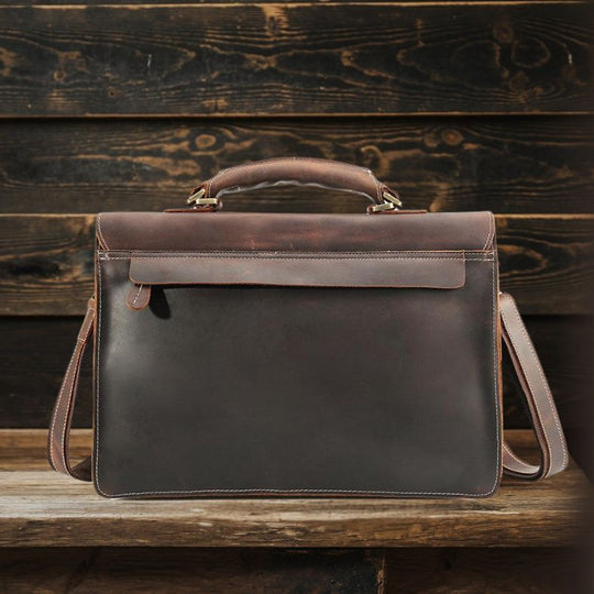 Brown Leather Shoulder Bag | COLMAR