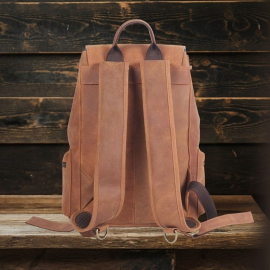 Leather Drawstring Backpack | FLAM