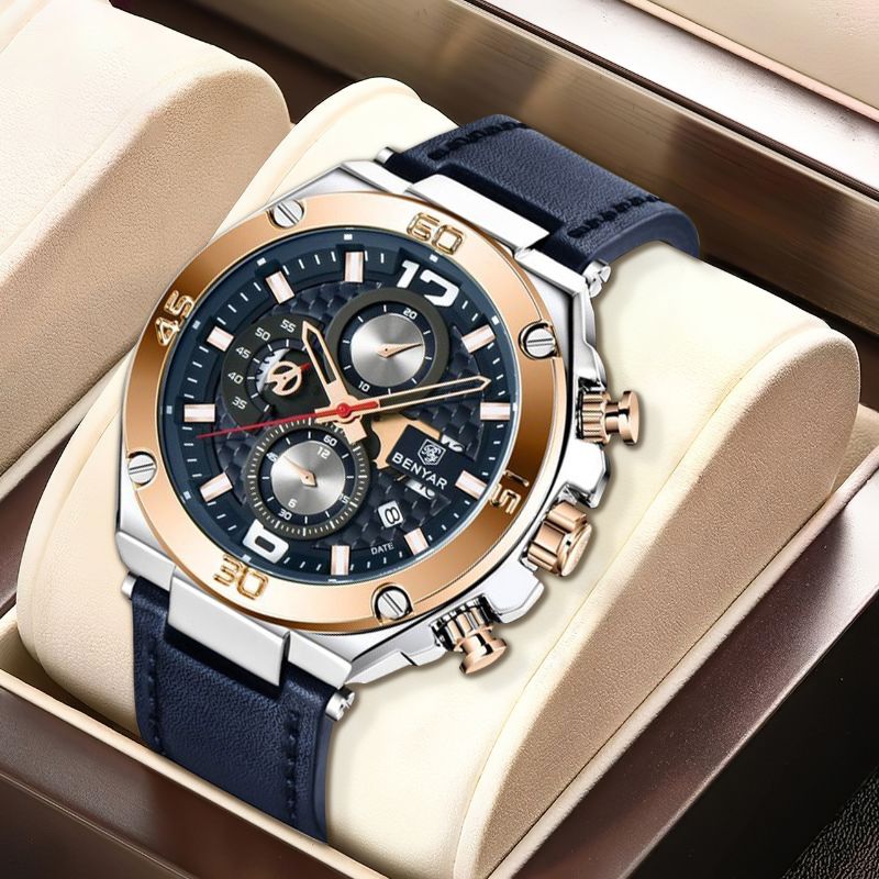 Quartz Multifunctional Sports Chronograph Watch