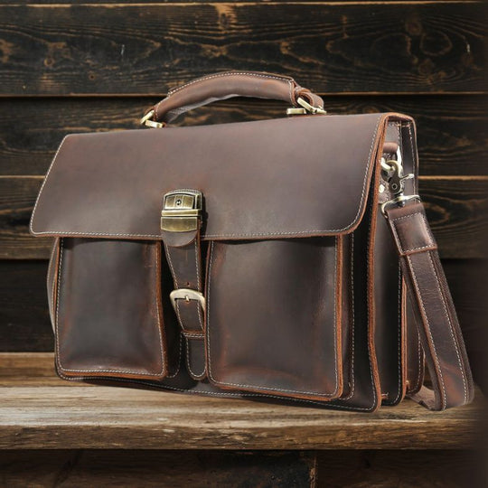 Brown Leather Shoulder Bag | COLMAR