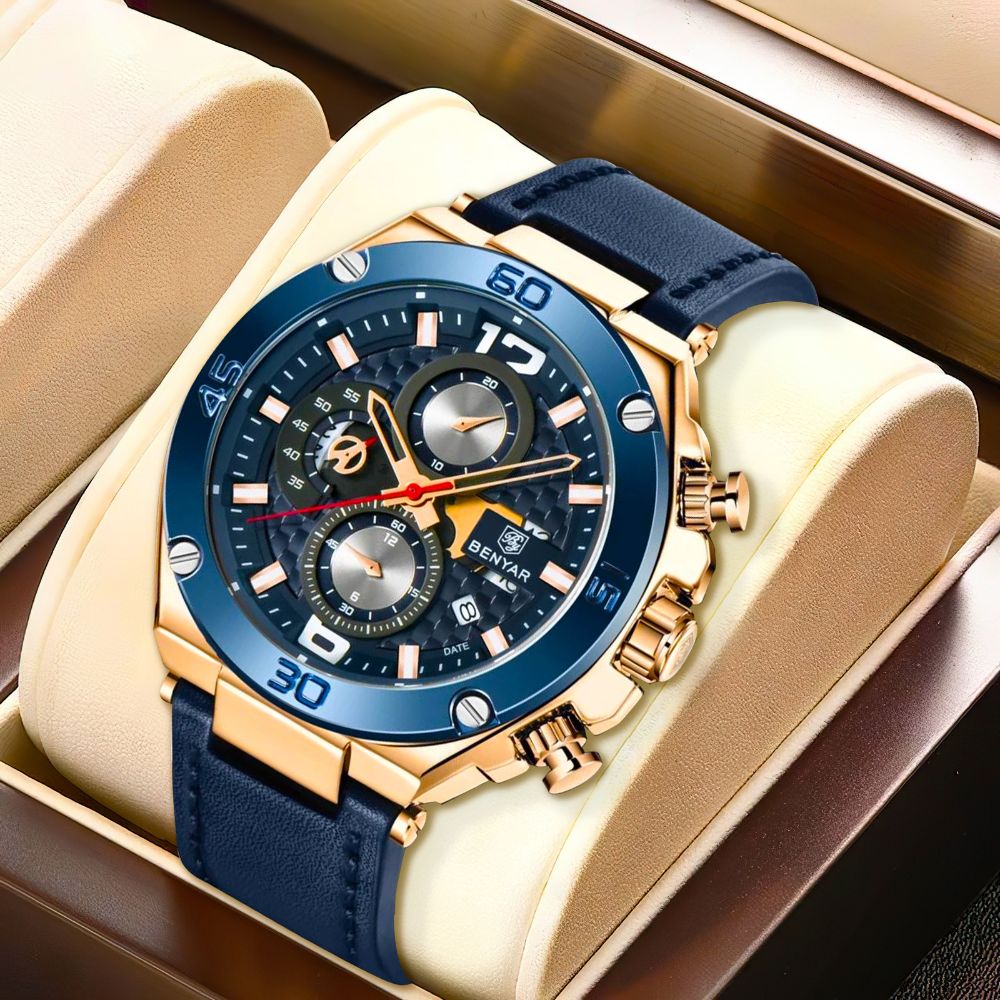 Quartz Multifunctional Sports Chronograph Watch