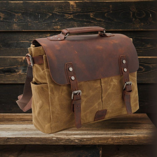 Canvas Crossbody Messenger Bag | PETERSBURG