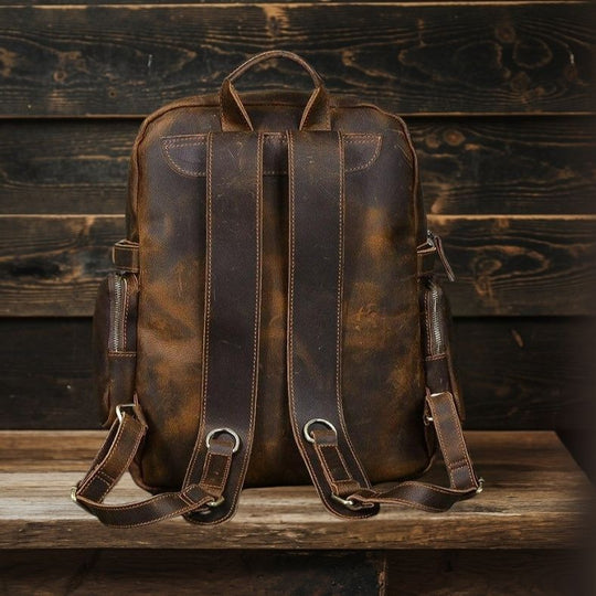 Brown Leather Backpack | BASEL