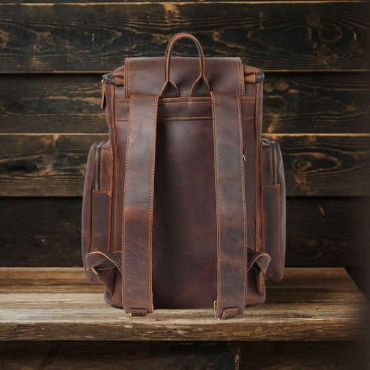 Leather Laptop Backpack | KALMAR