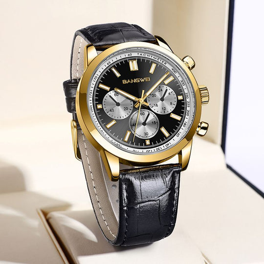 Sporty, Casual, Military, Business Leather Quartz Watch