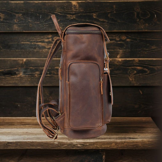 Leather Laptop Backpack | KALMAR