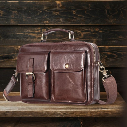 Cullen | Genuine Leather Messenger Bag for Men