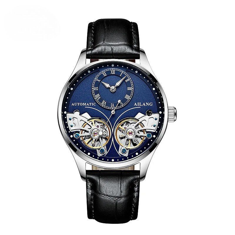 Mechanical Watch with Dual Tourbillon and Luminous Display