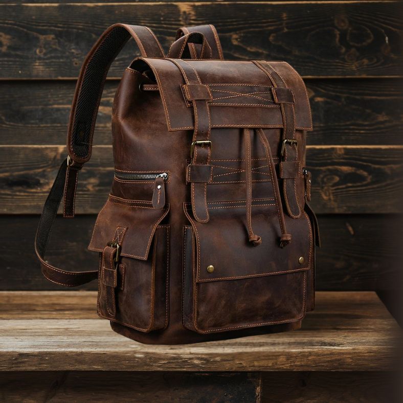 Leandro | Men's Leather Backpack