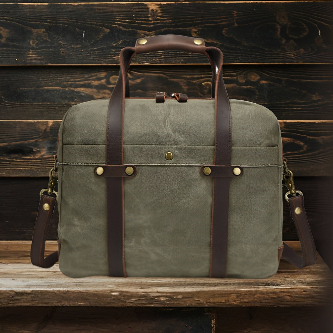 Canvas Laptop Messenger Bag | ASHVILLE