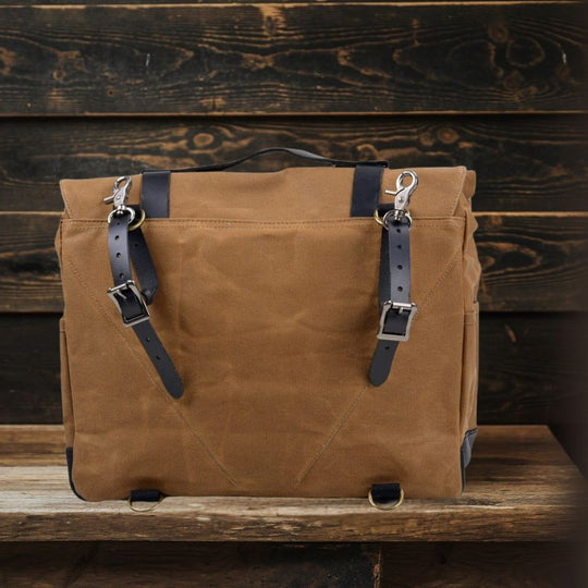 Canvas Motorcycle Saddlebag | SEATTLE