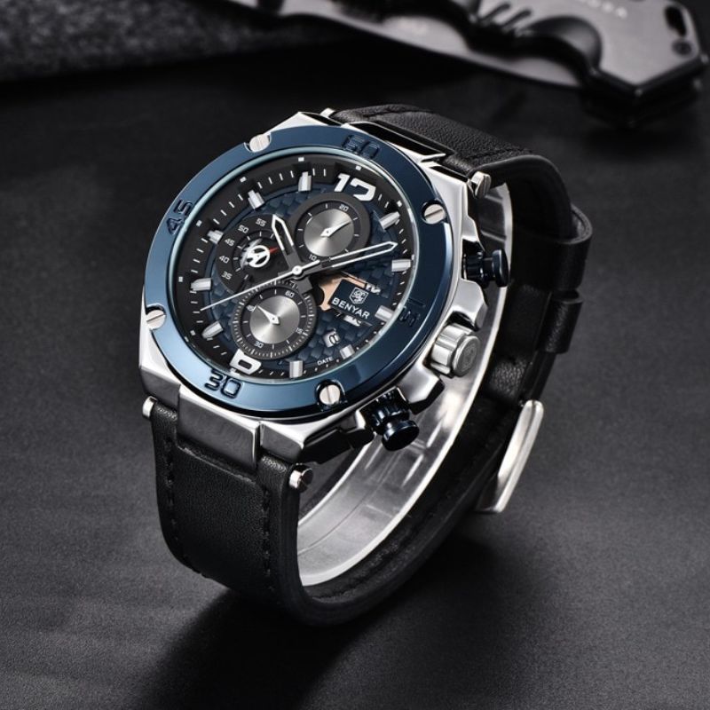 Quartz Multifunctional Sports Chronograph Watch