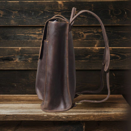 Leather Business Backpack | LUGANO