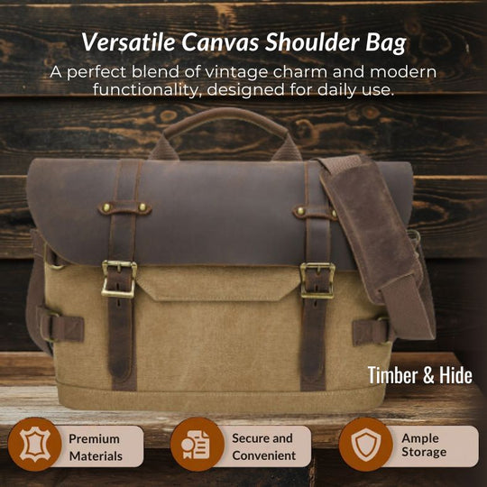 Canvas Shoulder Bag | BOULDER