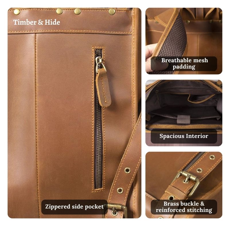 Leather Business Backpack | LUGANO