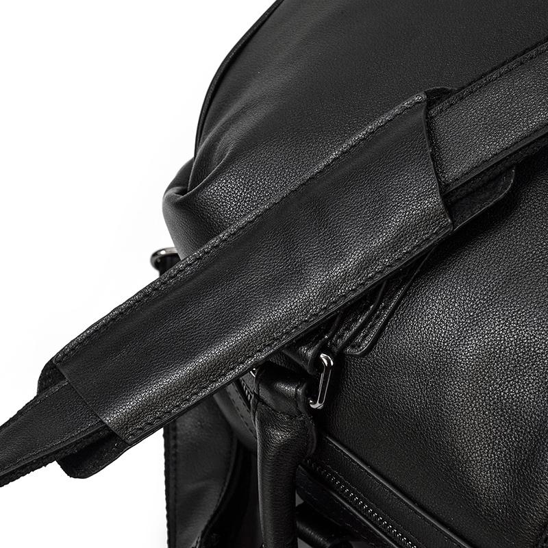 Black Leather Holdall | AALBORG