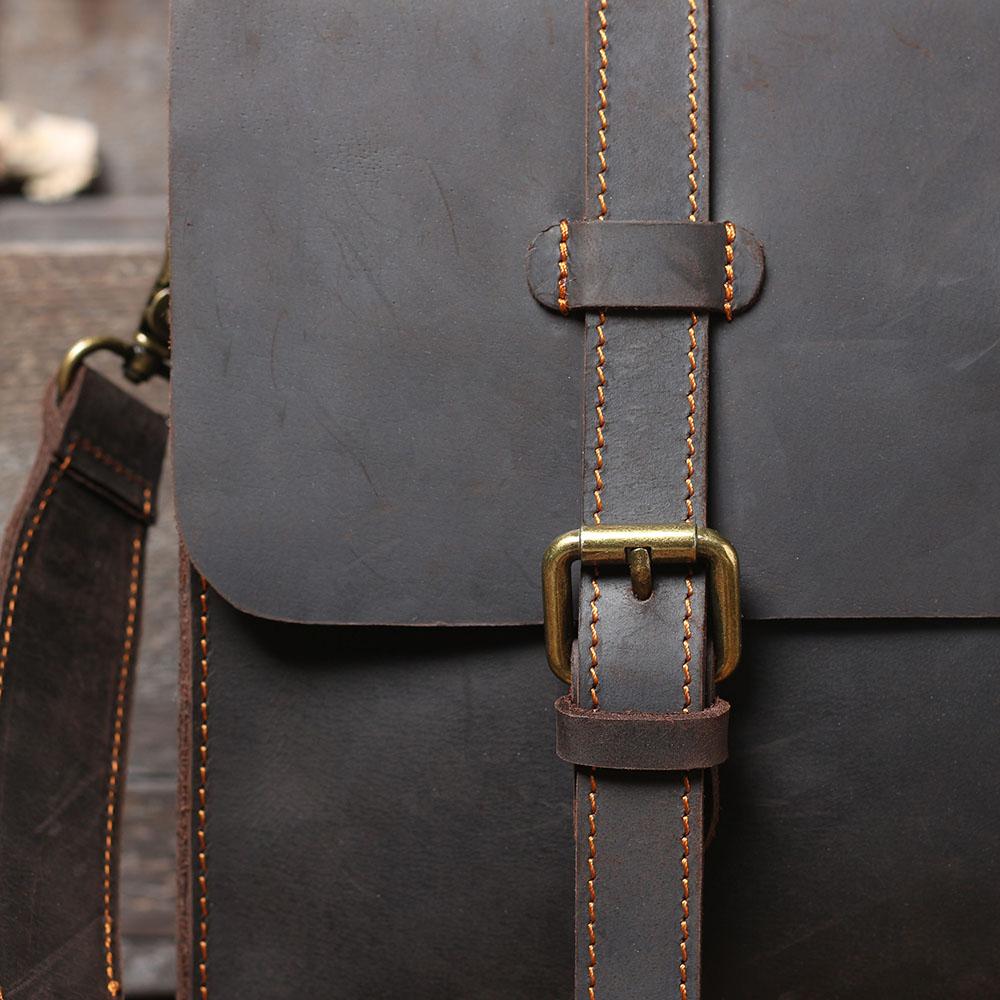 Leather Courier Bag | NAMUR