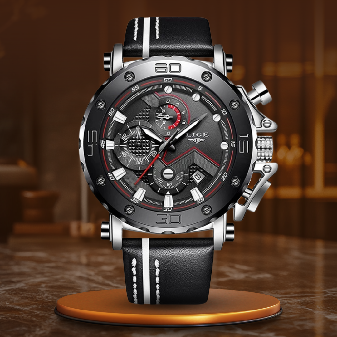 Luxurious Stainless Steel Military Watch