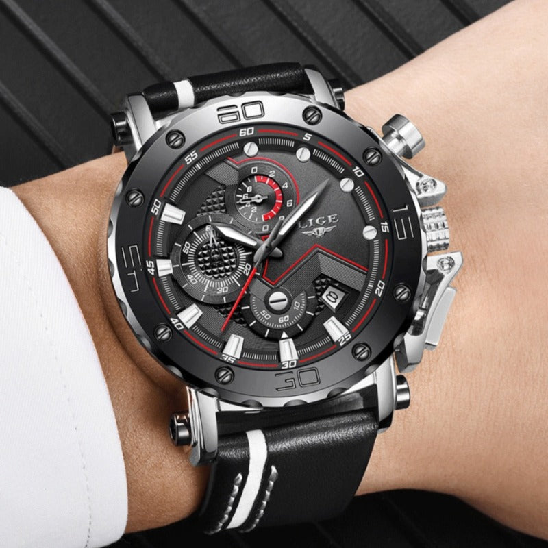 Luxurious Stainless Steel Military Watch