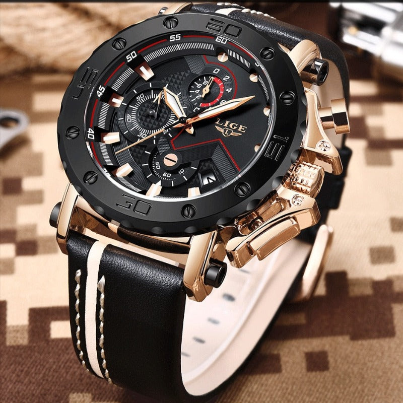 Luxurious Stainless Steel Military Watch