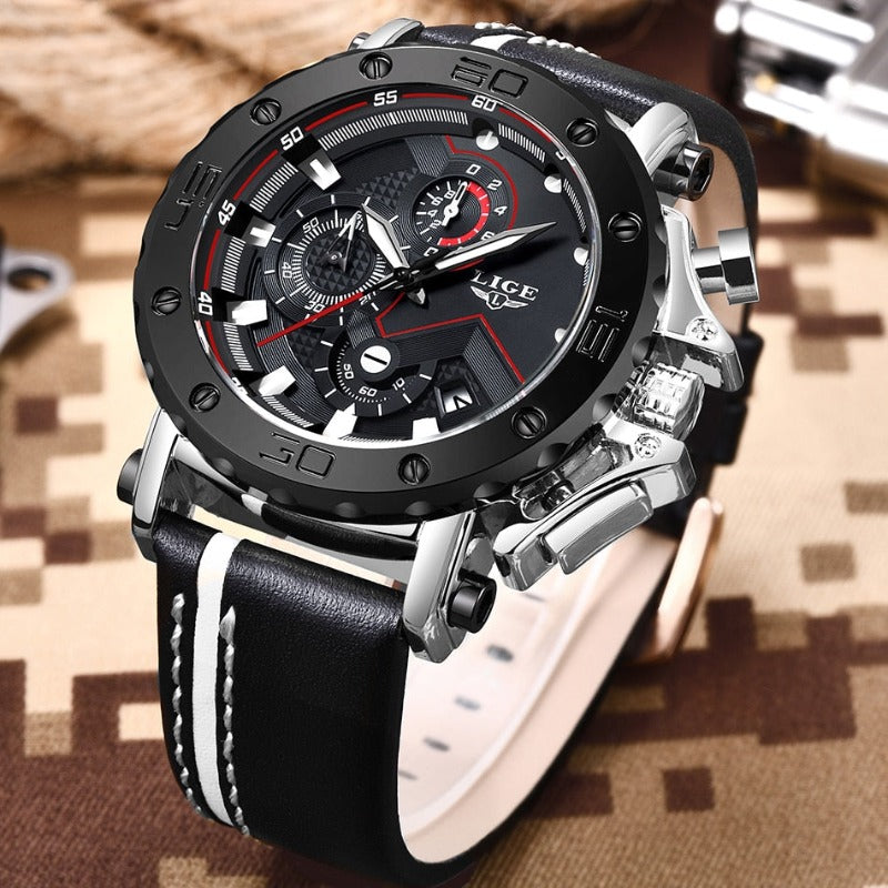 Luxurious Stainless Steel Military Watch