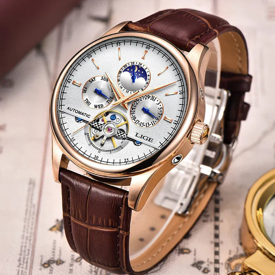 Automatic Watch with Mechanical Tourbillon