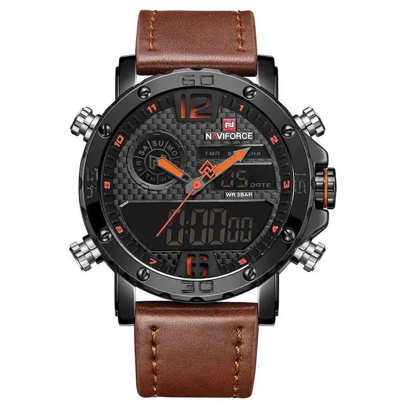 Leather Sports Watch for Men