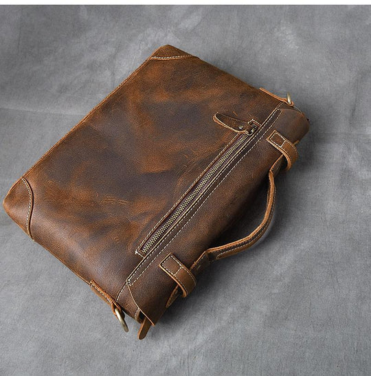 Brown Leather Handbag | YPRES