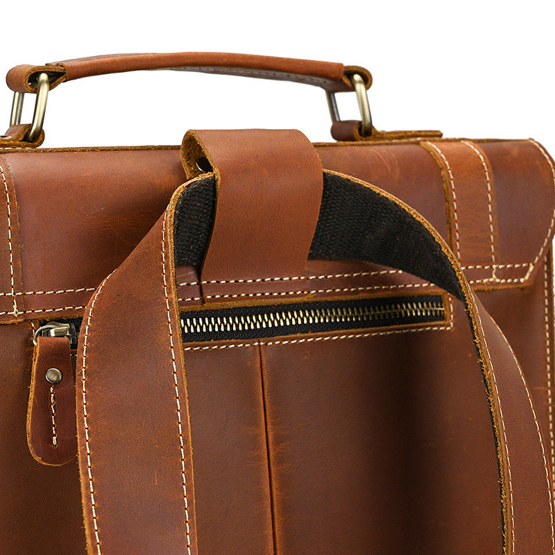 Leather Convertible Backpack | GIRONA