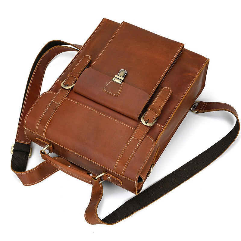 Leather Convertible Backpack | GIRONA