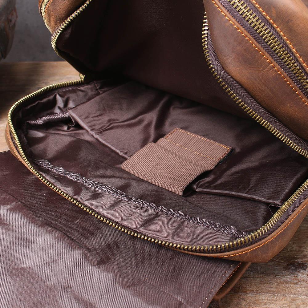 Brown Leather Rucksack | BIEFELD