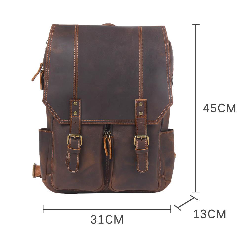 Brown Leather Rucksack | BIEFELD