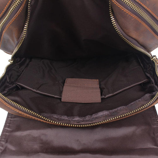 Brown Leather Rucksack | BIEFELD