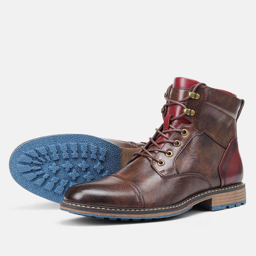 Ethan | Handcrafted GENUINE Leather Oxford Boots