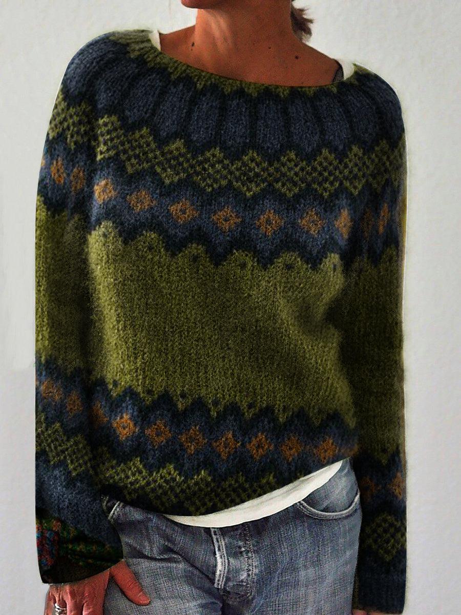 Linda™ - Cozy Retro Knit Jumper